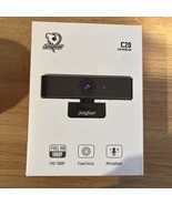 C20 Webcam W Microphone &amp; Slide Privacy Cover Full HD 1080p Webcam Camer... - £18.26 GBP