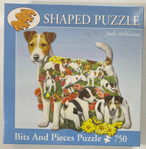 Jack Williams Romping Russells 750 Piece 22" x 29" Shaped Puzzle - NEW/ SEALED - $35.00
