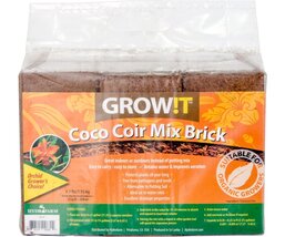 Hydrofarm GROW!T JSCPB 3 Pack All Natural Pathogen Free Coco Coir Pottin... - $34.56 CAD