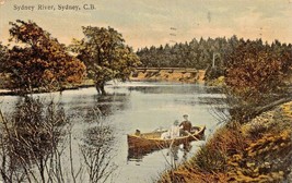 SYDNEY NOVA SCOTIA CANADA~SYDNEY RIVER~1909 WALTER HALL TINTED PHOTO POS... - $9.69