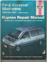 Haynes Repair Manual : 1986-1997 Ford Aerostar Mini-Vans (36004) {2256} - £9.37 GBP