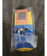 New Irisgod Socks I&#39;d Rather Be Fishing One Size Fits All - $11.88