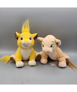 Disney Store Lion King 7” Young Simba &amp; Young Nala Plush Stuffed Animals... - €9,16 EUR