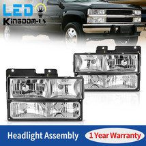 Headlights + Bumper Lamp For 90-99 Chevy C/K 1500 95-99 Tahoe 90-99 GMC C/K 1500 - £76.32 GBP
