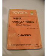 TOYOTA TERCEL AL1 SERIES CHASSIS REPAIR MANUAL 1979 - $35.96