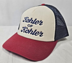 Kohler of Kohler Collection Heritage Series Trucker Embroidered Hat Cap ... - $7.95