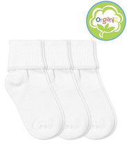 Girls Baby Organic Cotton Seamless School Uniform Ankle Turn Cuff Socks ... - £7.04 GBP