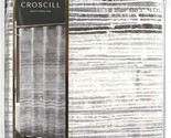1 Count Croscill Nomad Gray 72 In X 72 In Shower Curtain 100% Polyester - $35.99