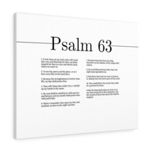  Psalm 63 Thy Power And Thy Glory Bible Chapter Canvas Christian - £59.54 GBP+