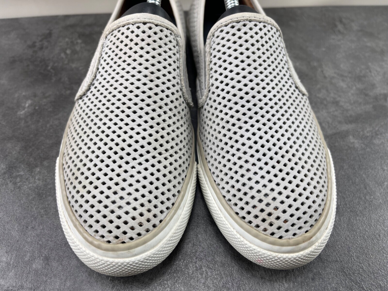 Sperry Top Sider Sneakers Women  8.5 M Seaside Shoes Gray Perforated Leather Item image 4