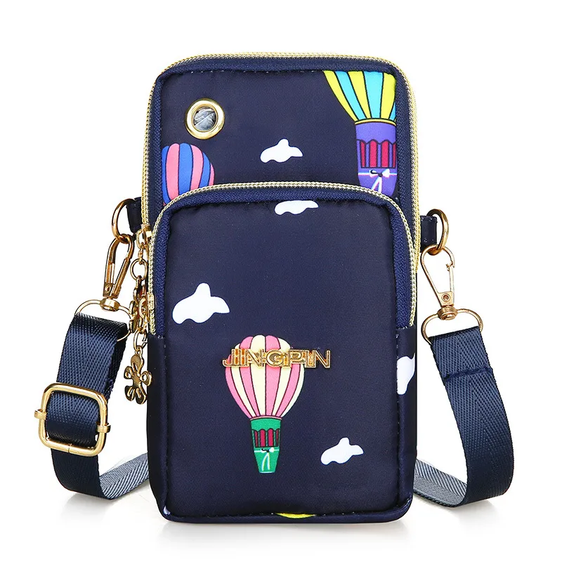 Women Shoulder Bag Girl Nylon Balloon Blue - £6.94 GBP