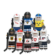 American National Ice Hockey Team Players Custom 8 Minifigures for Kids - £12.05 GBP