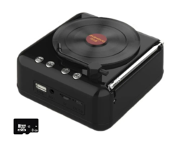 Vinyl Record Player Bluetooth Speaker Creative Retro Audio Radio HIFI Sound  - £19.57 GBP+