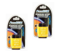 TWO 2 BP-727 Batteries for Canon HFR36 HFR37 HFR38 HFR306 HFR30 HFR300 H... - £50.20 GBP