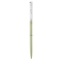 Cream Chrome Plated Stylish Ballpoint Pen w/Miniature Crystalline Top by... - £11.00 GBP