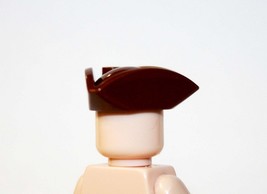Minifigure Custom Toy Revolutionary War Pirate Hat Brown - £1.19 GBP