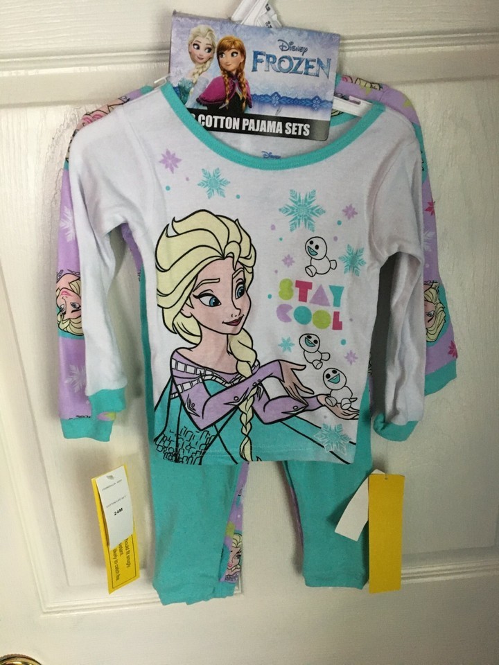 Girl&#39;s 2 Pack Cotton Pajama Set 24M *NEW* u1 - $15.99