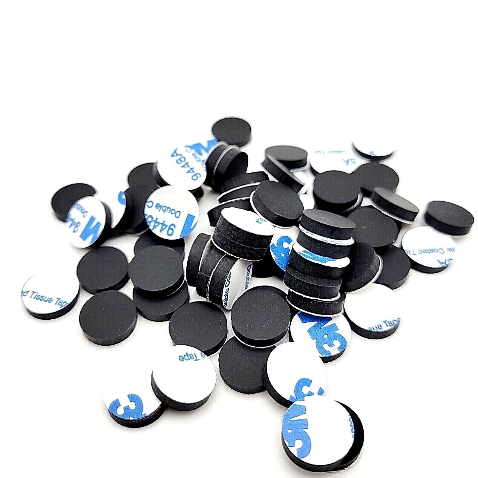 1/2&quot; Wide x 1/8&quot; Thick Round Rubber Stick on Feet  Bumper Pads Adhesive ... - $13.45+