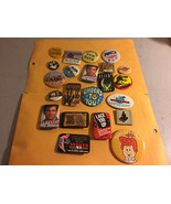 Lot of 22 Assorted Souvenir Collector Pin Buttons - £11.94 GBP