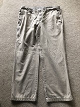Columbia Omni-Shield Mens 100% Cotton Khaki Hiking Cargo Pants Beige Tan 40x32 - £12.45 GBP