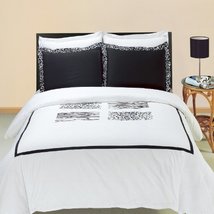 Blancho Bedding Full/Queen Size Burbank Embroidered Multi-Piece Duvet Set - £102.50 GBP