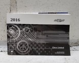 CRUZEOLD  2016 Owners Manual 723113Tested - $44.55