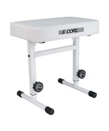 Keyboard Bench Piano Stool T Style White Thick Padded Cushion Seat | Hei... - $70.39