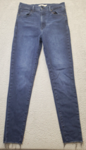 Levi&#39;s Premium Jeans Womens Size 29 Blue Denim Mile High Rise Super Skinny Leg - $23.05