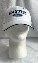Baxter Ford Baseball Hat Mens White Embroidered Polyester Hook &amp; Look Strap - £19.51 GBP
