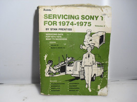 Original Sony Color TV Service Manuals    1974-1975 - $2.96