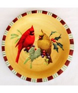 2 LENOX WINTER GREETINGS EVERYDAY CARDINAL TARTAN DESIGN SALAD OR DESSER... - $352.93 MXN