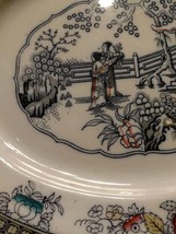 Ashworth Chinese Platter 16 3/8&quot; x 13 1/8&quot; chinoiserie Decoration Polych... - $94.05