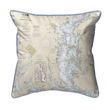 Betsy Drake Chesapeake Bay - Rock Hall, MD and VA Nautical Map Small Corded - £38.75 GBP