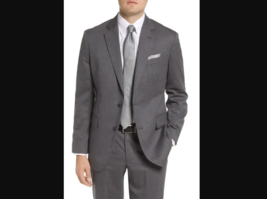 Nordstrom Gray Wool Notch Lapel Suit Jacket Size 40R $$325 - £43.96 GBP