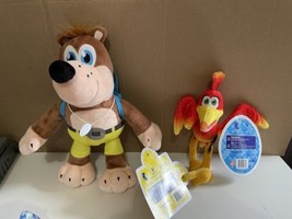 Banjo Kazooie - Plush Xbox 360 Microsoft Nintendo Rare Lot Of 2 Nos 12&quot; &amp; 9&quot; - £71.18 GBP