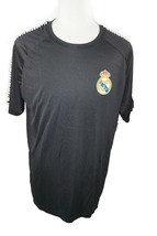 Real Madrid C.F. Soccer Shirt - European Football Black T-Shirt Mens Large 2019 - £23.43 GBP