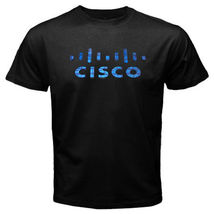 New Cisco Logo Networking Company Men&#39;s Black T-Shirt - $17.50+