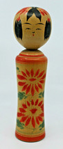 Japanese Traditional Naruko Wooden Kokeshi Doll Signed Tatsuko 21 cm Tal... - £33.09 GBP