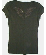 Victoria&#39;s Secret LOW_CUT_Tee T-shirt top women&#39;s-S wings-embellished po... - £15.72 GBP