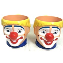 2 Ringling Brothers Barnum &amp; Bailey Circus Clown Plastic Souvenir Cups - £8.17 GBP