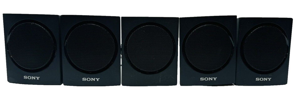 SONY SURROUND SOUND SPEAKER SYSTEM ~ SS-TS107 & SS-CT102 ~ SET OF 5 Wired - £21.08 GBP