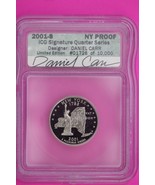 2001 S Proof New York Clad State Quarter Artist Signature ICG Slab 191 - $29.99