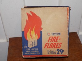 Vintage SOCONY Tavern Fire Flares Empty Box - $830.41 MXN