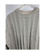 OSCAR De La RENTA Sweater Mens Crew Neck Light Tan Long Sleeve Size Large - $35.04 CAD