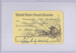 U.S. Senator John F. Kennedy Senate Chamber Pass w/ Stamped Signature - £235.51 GBP
