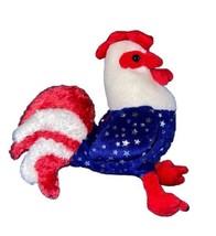 Ty Beanie Babies 2006 HOMELAND Plush Rooster Red White Blue Patriotic MWMT - £9.01 GBP