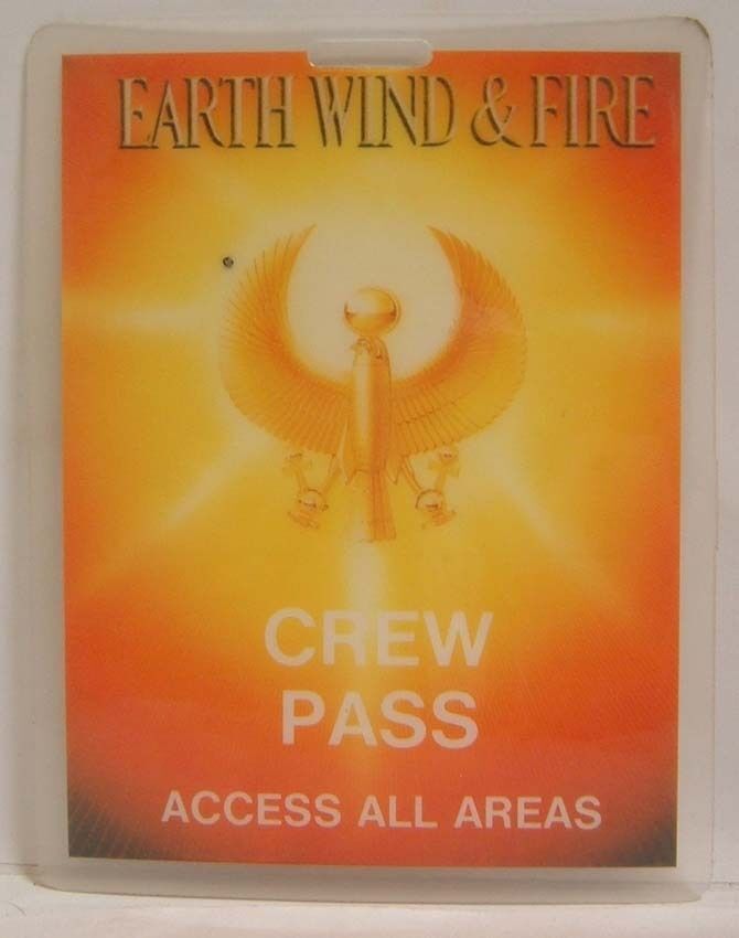 Primary image for EARTH WIND & FIRE - ORIGINAL CONCERT TOUR LAMINATE BACKSTAGE PASS ***LAST ONE***