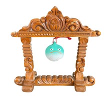 Ornate Wooden Frame to Hand Gong or another Ornament (like this Frog)  8.5&quot; x 9&quot; - £31.84 GBP