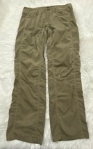 Kuhl Women&#39;s Cargo Pants Size 8 Khaki Beige Stretchy 33/31.5 Trek Hiking Outdoor - £21.92 GBP