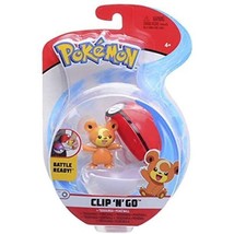 Pokemon Teddirusa 2 Inch Clip &#39;N&#39; Go - £10.89 GBP